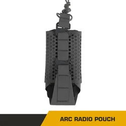 ARC bolsa táctica MOLLE para walkie-talkie con bolsillo de carga