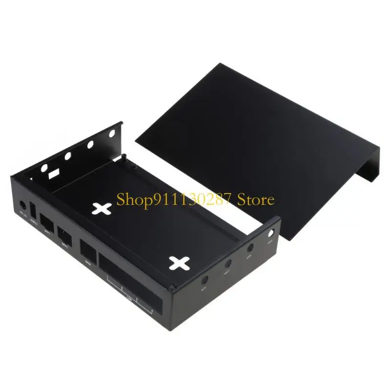 J1HC Aluminum Enclosure Case with 6 Heat Sinks for Banana Pi R3 Development Board Cooling Box - imagen 4