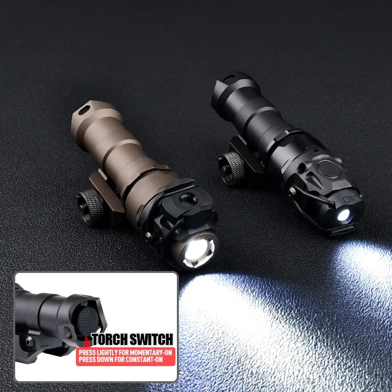 WADSN-linterna KIJI de Metal, luz de explorador de K1-10 grados, foco LED de caza, juego de interruptor Dual, lámpara de casco rápida, compatible con riel de 20MM - imagen 3