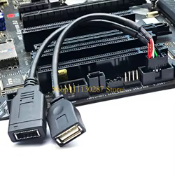 J1HC Adaptador Tipo C Frontal a USB 2.0 Multifunción