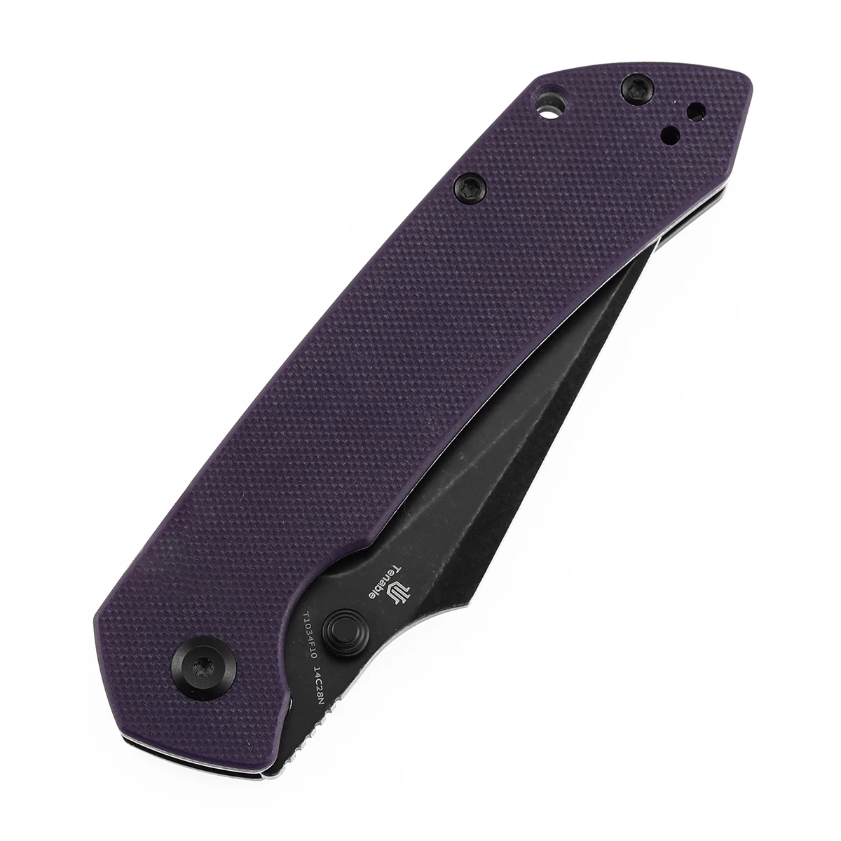 Cuchillo plegable Tenable Fenrir Blackwash hoja 14C28N G10 púrpura - imagen 5