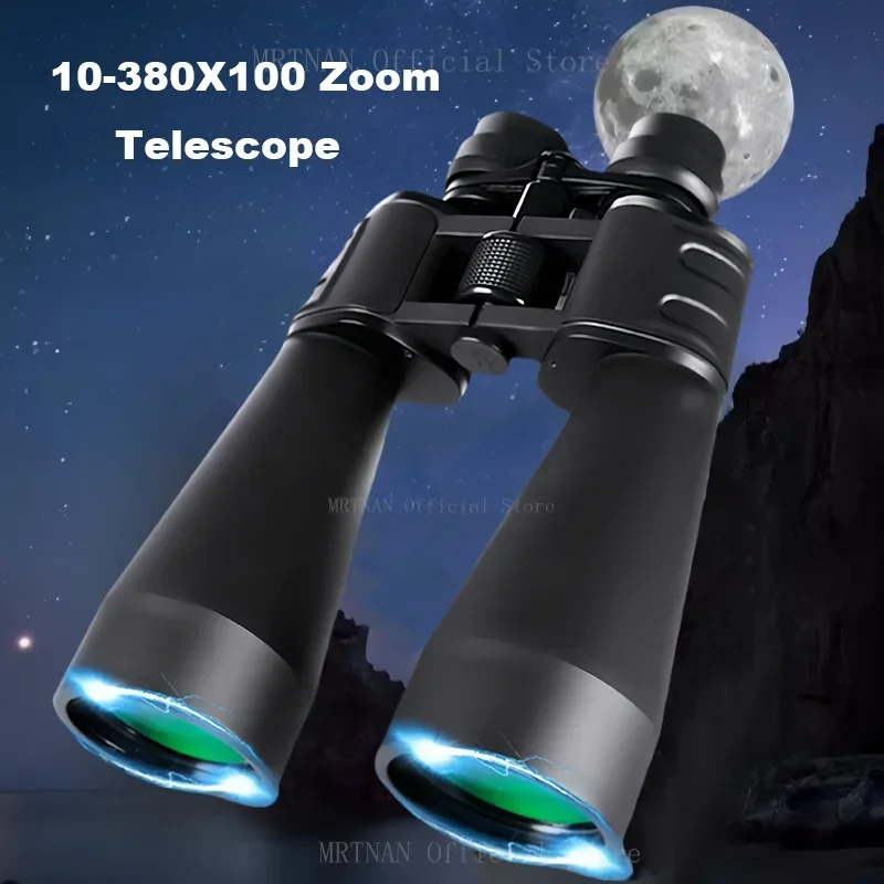 Prismáticos profesionales para exteriores, binoculares potentes para baja visión nocturna, turismo, Camping, caza, telescopio, 20-180X100 - imagen 2