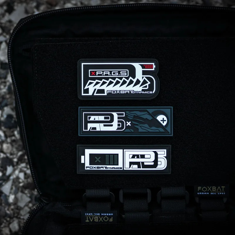 Parche de PVC 3D luminoso con tema PAGS, brazalete con batería baja que brilla en la oscuridad, insignia táctica para ropa, chaqueta, bolsa, decoración - imagen 3