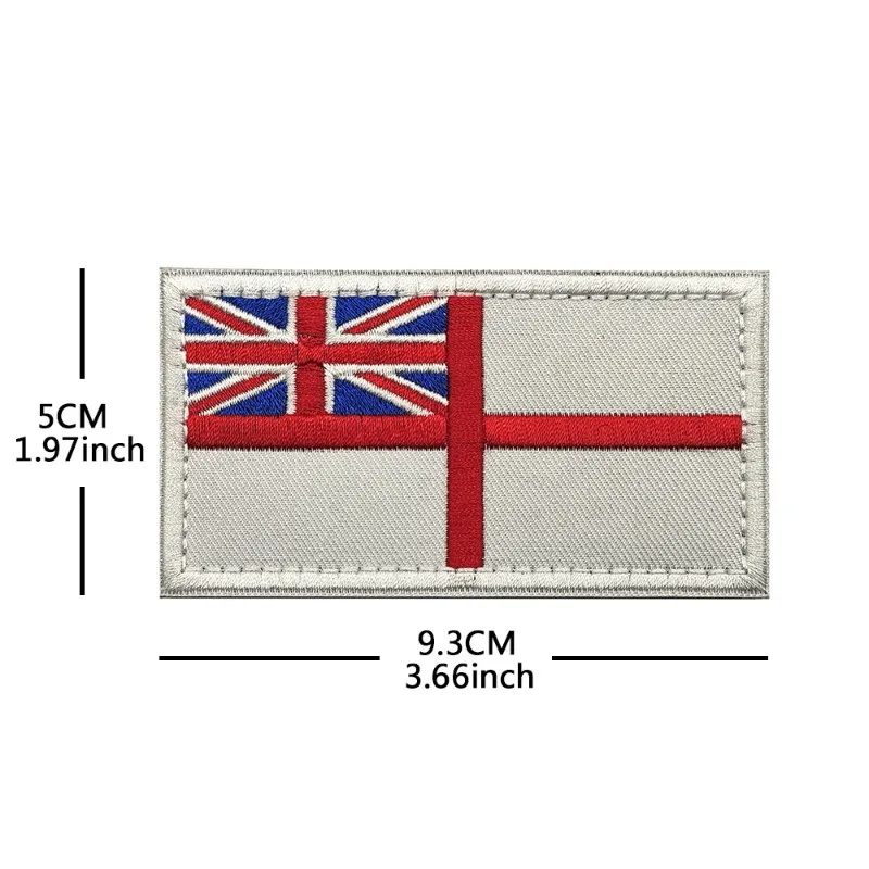 Parche británico del Reino Unido, brazalete bordado con gancho y bucle, marca de tela moral firme, bandera de tela Kewei, parche bordado para costura de ropa - imagen 5