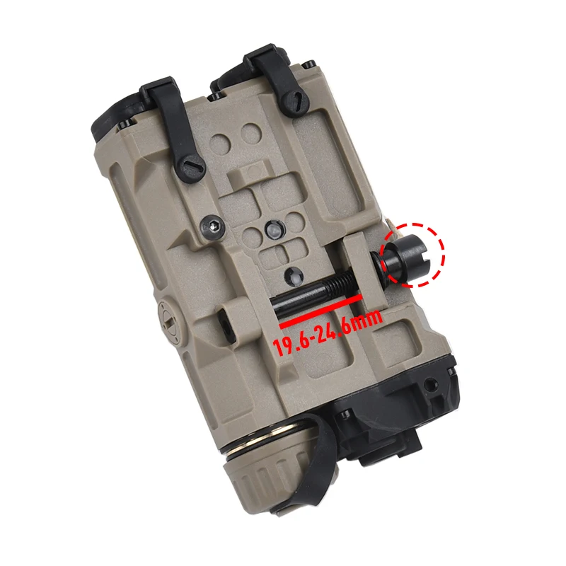 WADSN-Luz LED táctica OGL, luz blanca para caza y explorador, apta para arma Picatinny Rade Airsoft, accesorio de plástico de nailon, 20mm - imagen 3