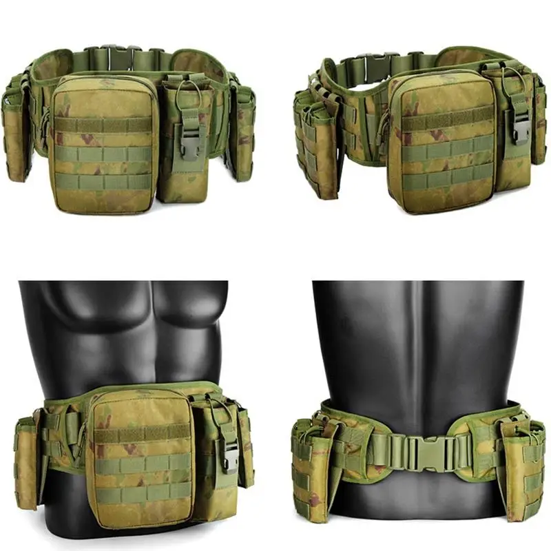 Cinturón táctico con bolsa GP, bolsa Mag y bolsa de Radio, cinturón de servicio de caza Multicam Molle Airsoft, conjunto de cinturón militar ajustable - imagen 3