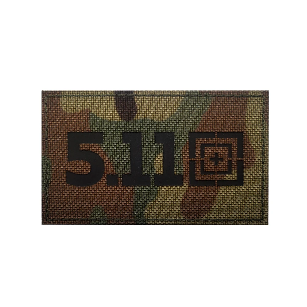 5.1.1 parches bordados con gancho, pegatinas tácticas, insignia de brazalete militar, parche reflectante para mochila de tela - imagen 4