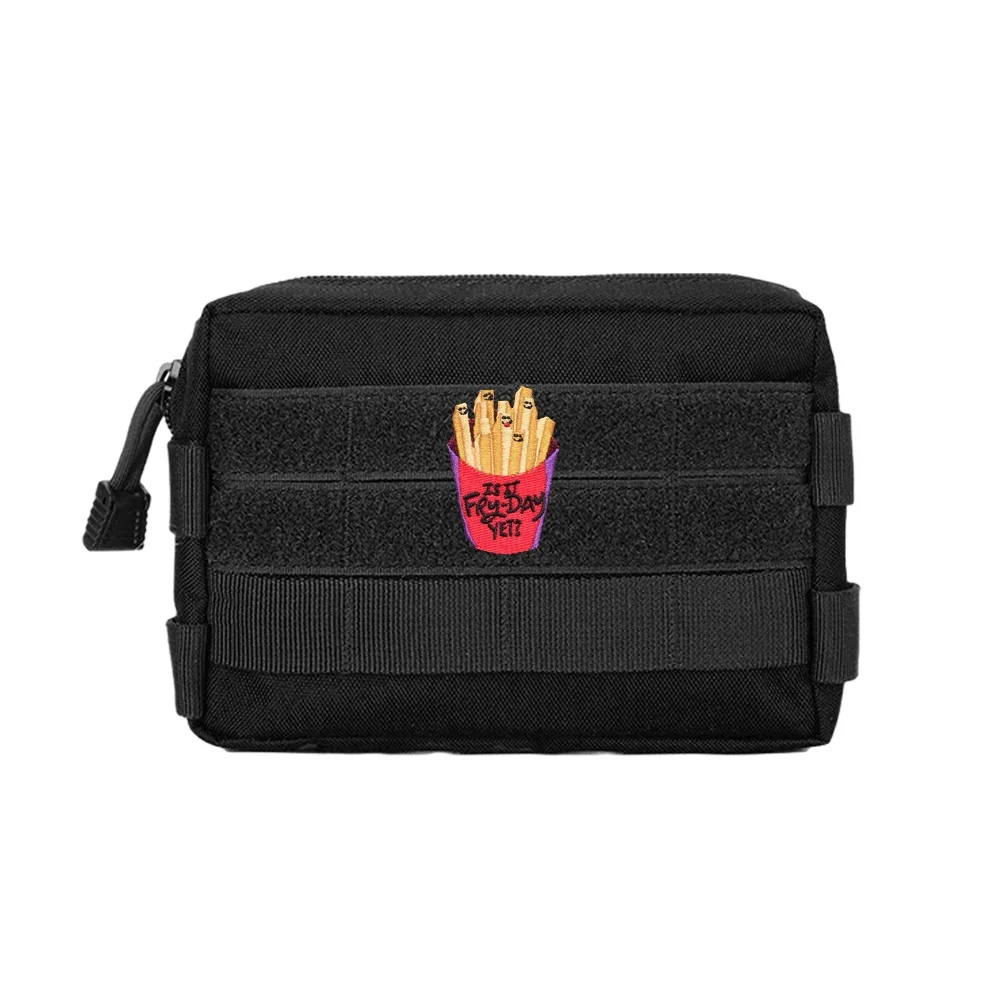 Parche de Velcros bonito de dibujos animados de patatas fritas, insignia adhesiva táctica de moral, parche bordado, cierre de bucle de gancho, gorra DIY, mochila, Jean - imagen 4