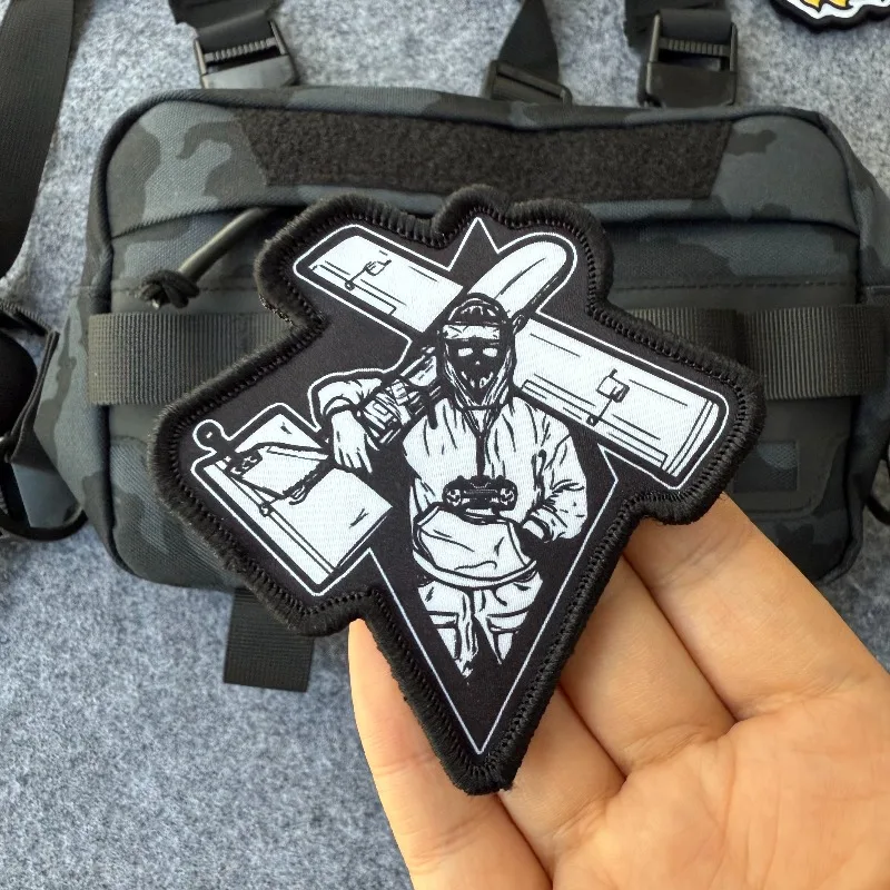 Parche "Modelador de aviones", hebilla de nailon, insignia de moral militar, brazalete, parches tácticos para mochila, sombrero, chaquetas, accesorios DIY - imagen 4