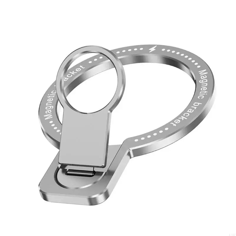 Soporte magnético plegable para teléfono, soporte fino aluminio con rotación 360, instalación sencilla para dispositivos - imagen 2