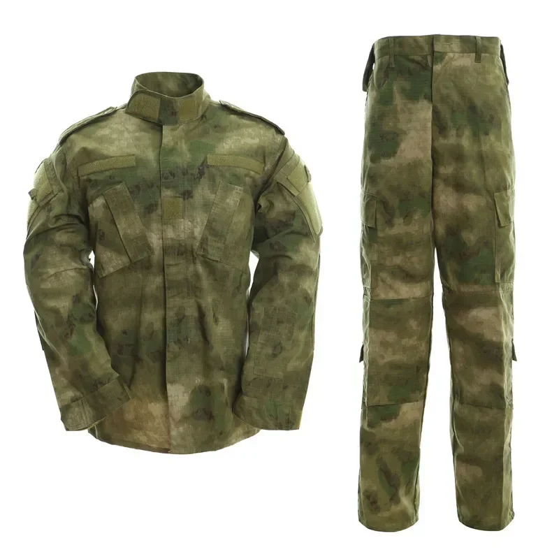 Uniforme de camuflaje de combate BDU, chaqueta y pantalones de entrenamiento táctico Airsoft, traje para hombre, ropa de caza de Paintball, juego Cs - imagen 5