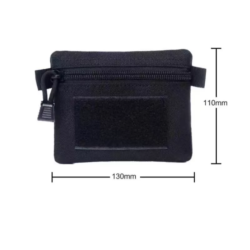 Monedero táctico EDC mini con cremallera para acampada y senderismo - imagen 3