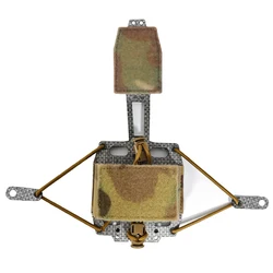 Caja de batería táctica PVS31 NVG, bolsa de almacenamiento estilo Ferro, sistema de retención de casco Airsoft rápido, caja de batería ajustable, equipo de transporte