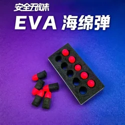 32 conchas y 100 balas suaves de EVA para pistola de juguete, juego de tiro Colt 1911, Paintballs para niños