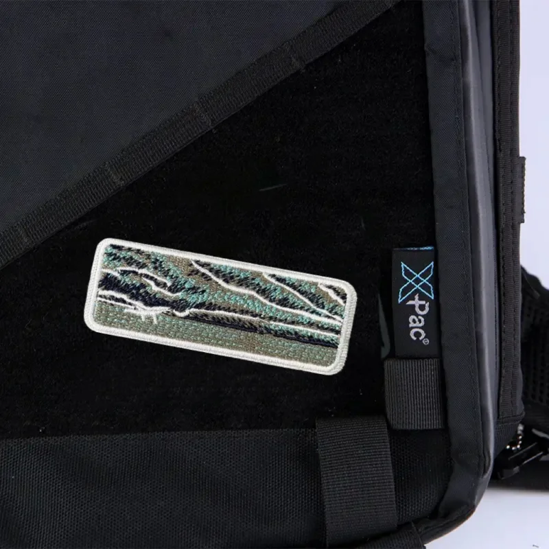 Parche "Wave", insignia de moral táctica, gancho bordado y bucle, mochila, accesorios de decoración de ropa, pegatina, brazalete - imagen 5