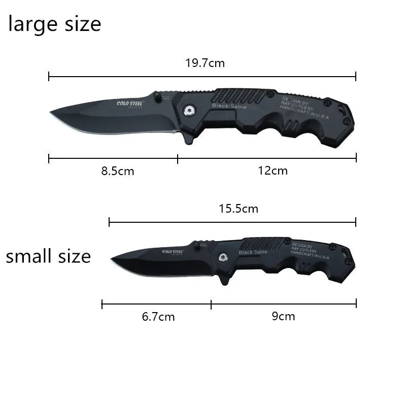 Mini cuchillo plegable de acero inoxidable para exteriores, alta dureza, defensa, Camping, supervivencia, cuchillo pequeño afilado multiusos - imagen 5