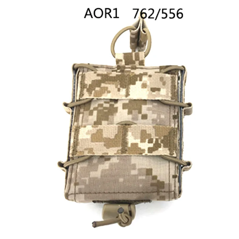 Bolsa para revistas 5,56 7,62 de liberación rápida para sistema Molle de caza, cinturón, funda para Rifle Mag, caja de repuesto - imagen 4