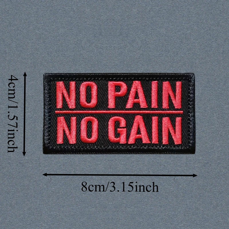 Parche bordado táctico sin dolor y sin ganancia, chaleco táctico, insignia de moral con gancho y bucle, pegatinas para mochila, parches para brazalete para ropa - imagen 3