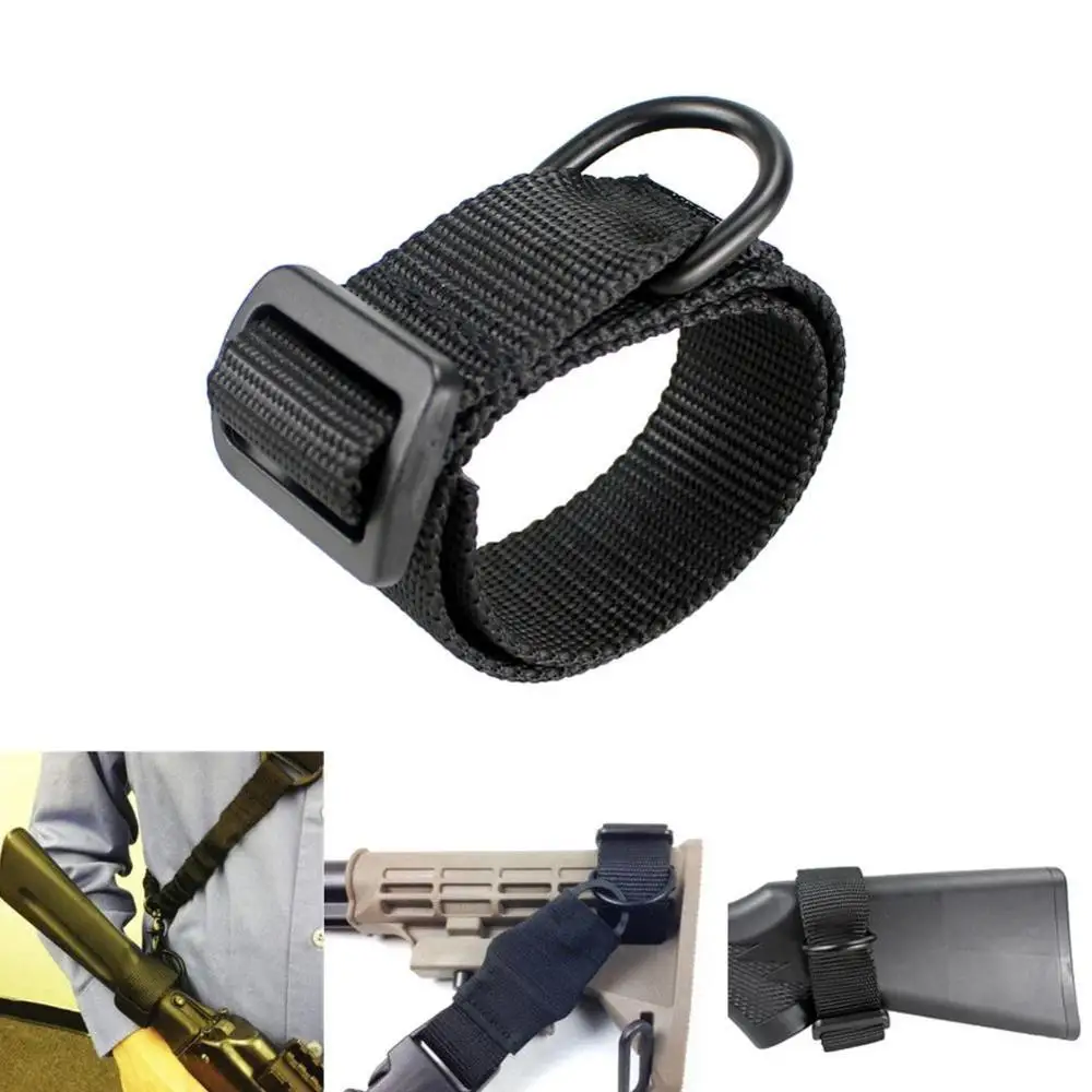 Adaptador de eslinga de culata táctica multifunción Airsoft, correa para Rifle, correa para pistola, soporte para cinturón de caza para MAGPUL AR15 HK416