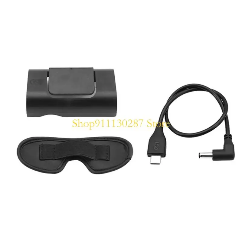 J1HC para Goggle 2 Cable alimentación y soporte batería Cubierta protectora lente para DJIAvata Goggles 2 - imagen 2