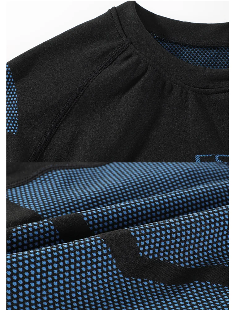 Ropa interior deportiva sin costuras para hombre, ropa interior de manga larga resistente al desgaste para gimnasio, Fitness, Yoga, Otoño Invierno, ropa interior transpirable para esquiar - imagen 3