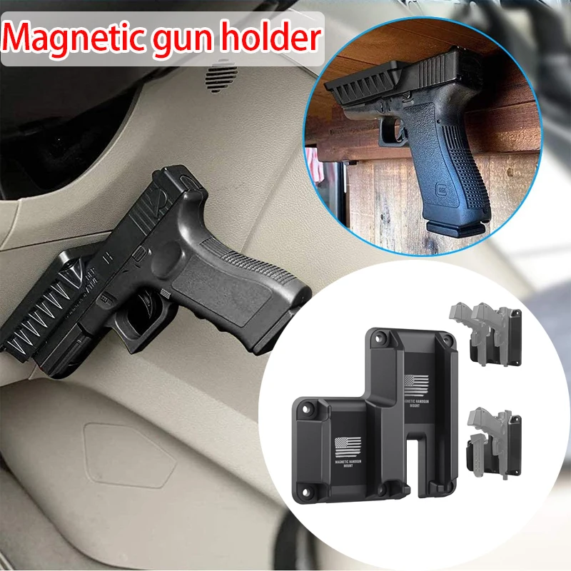 Soporte magnético táctico para pistola 2 en 1, oculto para Glock 17 19 43X P365 Taurus G2C HQ, serie de hebilla magnética para pistola recubierta de goma