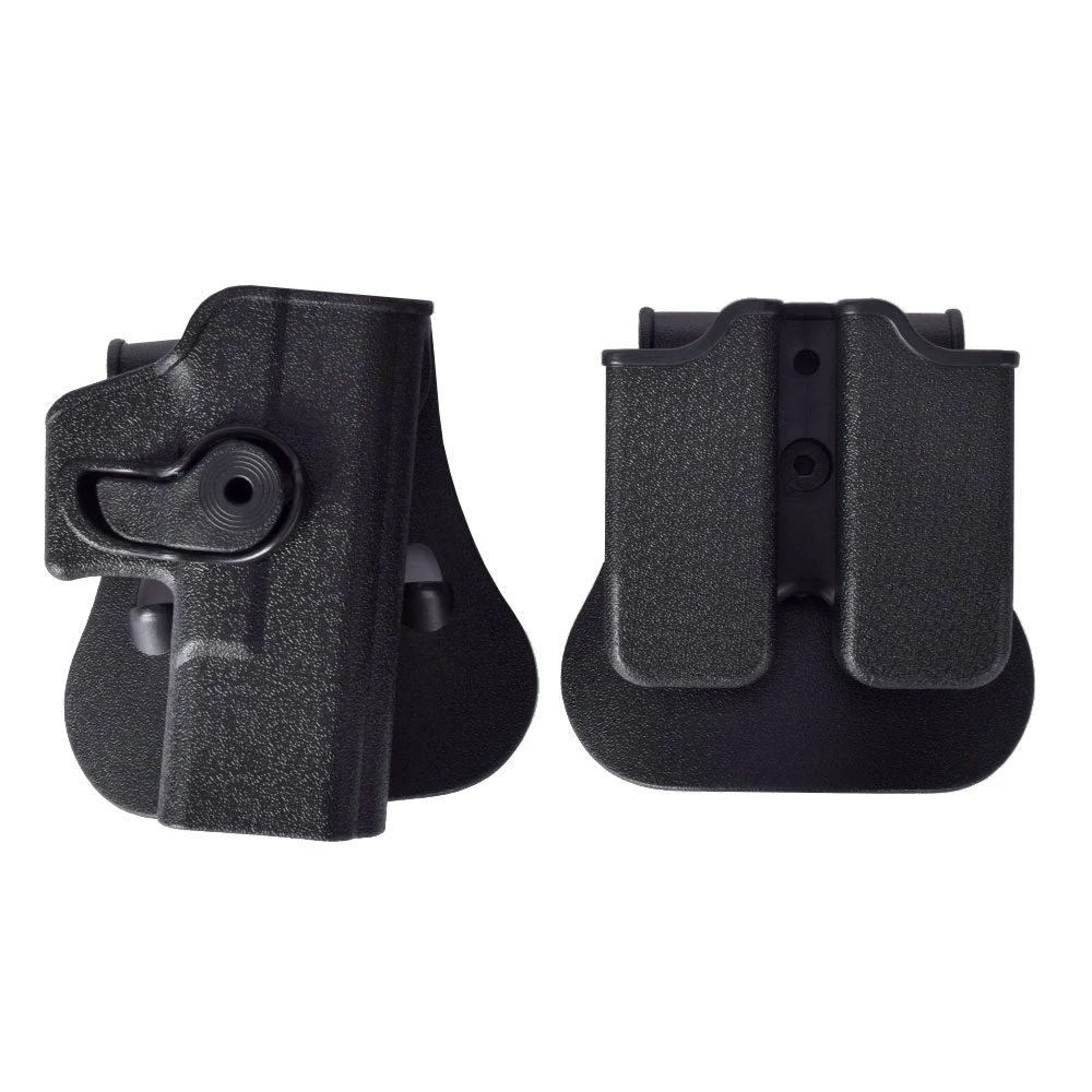 Funda de combate táctico para pistola Glock, funda de caza G17 M92 Colt1911, soporte para pistola Airsoft, funda de 9mm con Clip, bolsa para revistas - imagen 4