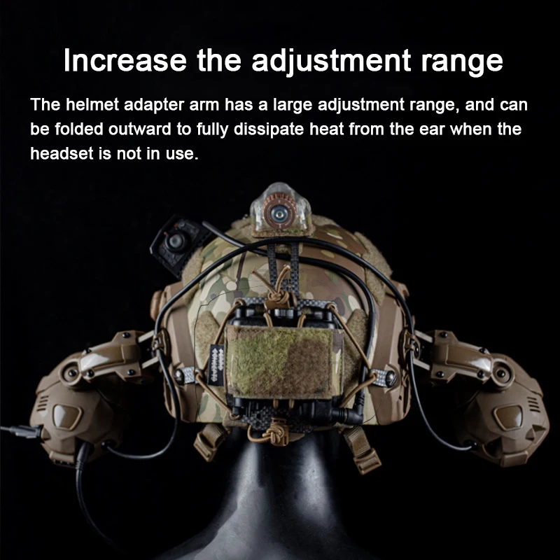Auriculares tácticos Bluetooth con reducción de ruido OPS Core ARC Wendy M-LOK casco caza tiro Tuning auriculares con cancelación de ruido - imagen 5