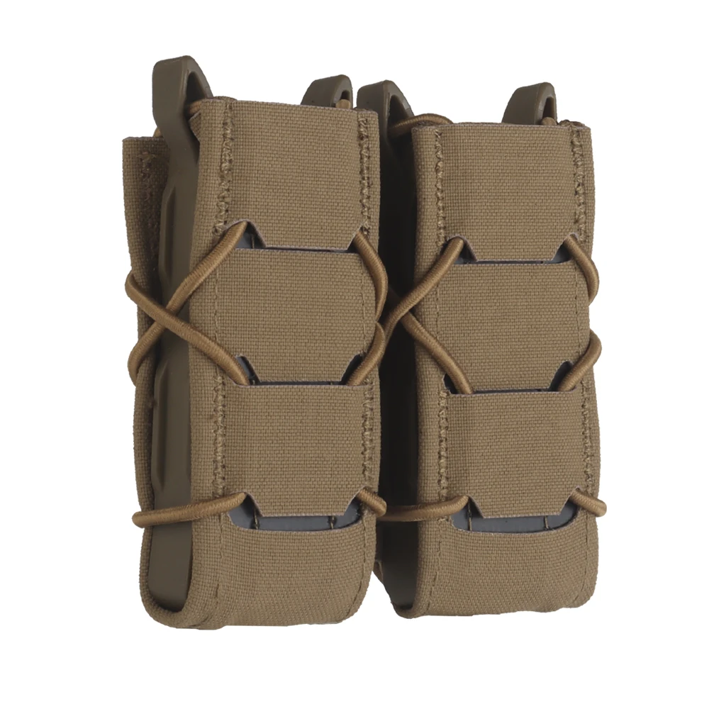 Bolsa doble para pistola Mag tipo tigre multiusos, 9MM, segunda generación, V2, herramienta para exteriores, caza, Airsoft, Molle, bolsa para revistas - imagen 2