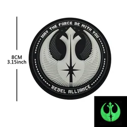 Empire galáctico planeta fuerza espacial estación de combate Orbital orden Jedi pegamento suave pegatina mágica luminosa bolsa al aire libre insignia de moral