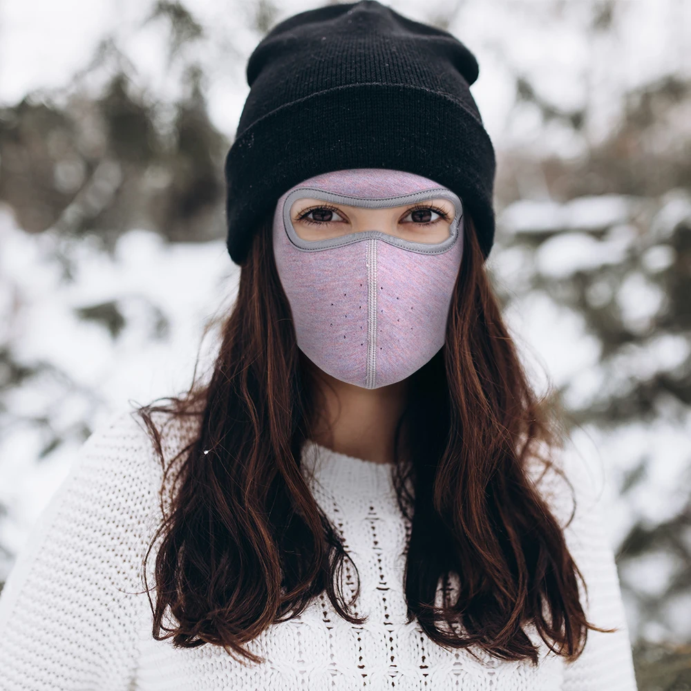 Máscara facial de ciclismo a prueba de viento, Bandana deportiva, calentador de cuello, cubierta de esquí, Snowboard, bufanda de senderismo, pasamontañas de forro polar elástico, hombres y mujeres, Invierno - imagen 3