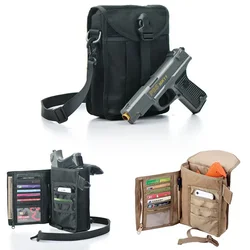 Bolsa táctica de hombro para hombre, bolsa de herramientas EDC para pistolas, mochila GL G17 G19, bolso para transporte de pistola