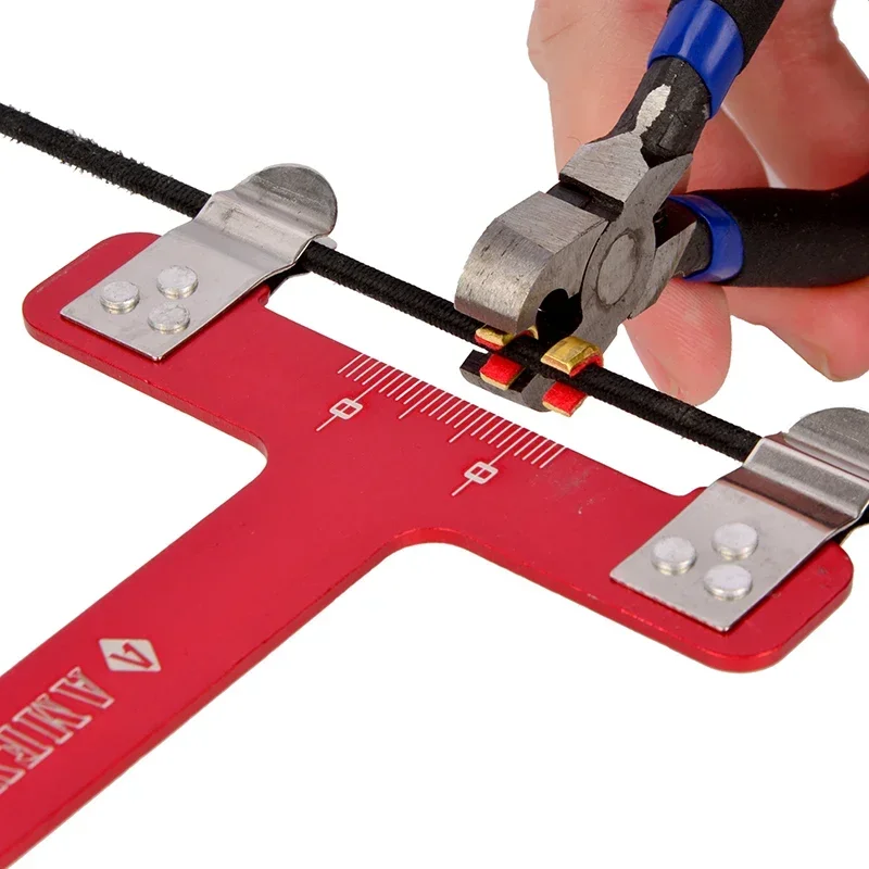 Tiro con arco recurvo regla en T aleación de aluminio hebilla de cobre alicates flecha resto depuración Set para arco caza tiro ayuda Accesorios - imagen 4