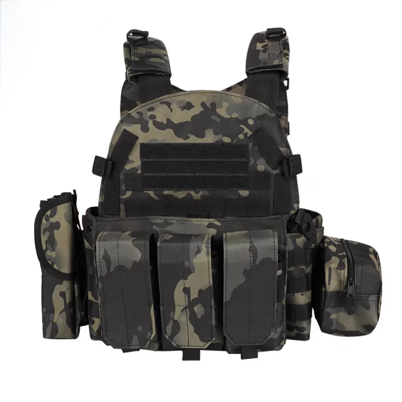 Chaleco táctico de camuflaje para niños, armadura corporal multifuncional 6094 transpirable, resistente a puñaladas, equipo para exteriores - imagen 4