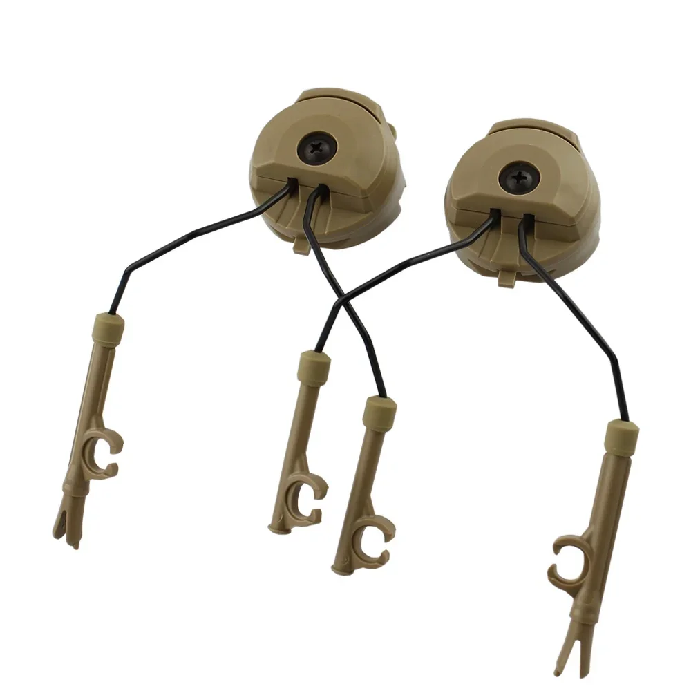 Soporte para auriculares tácticos, juego de adaptadores de riel de arco para casco Fast Ops Core, auriculares militares con cancelación de ruido Comtac II, 1 par - imagen 3