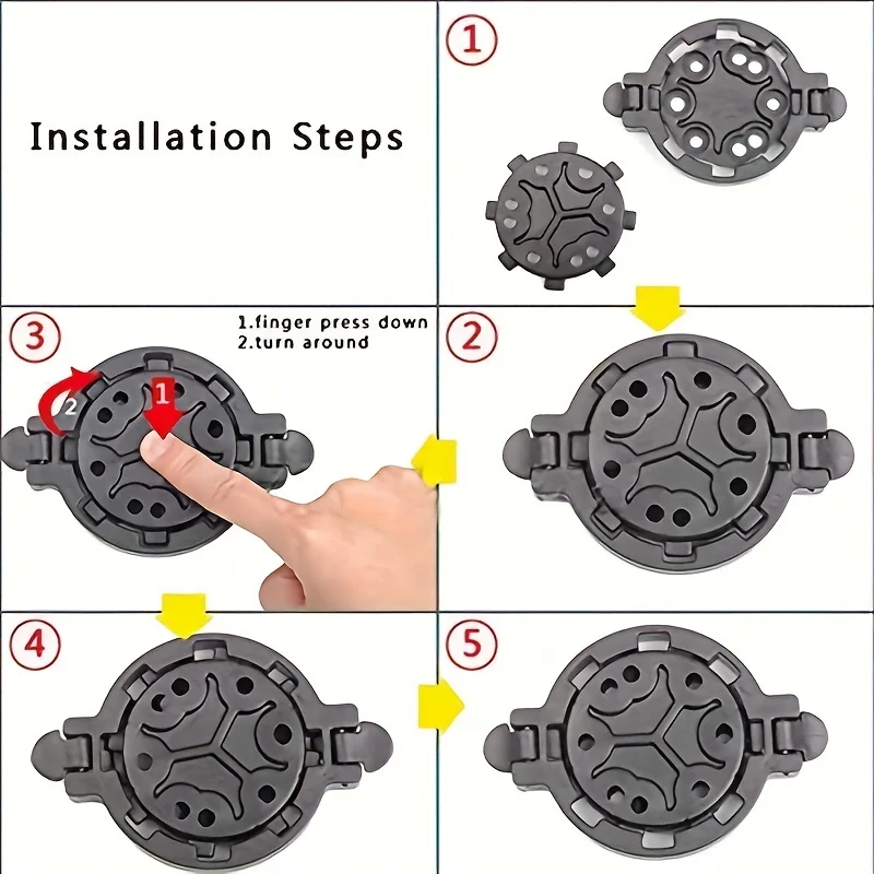 Funda táctica de liberación rápida para pistola, plataforma, sistema Molle, montaje de caja de riel, adaptador de funda Airsoft para caza, accesorios para chaleco - imagen 5