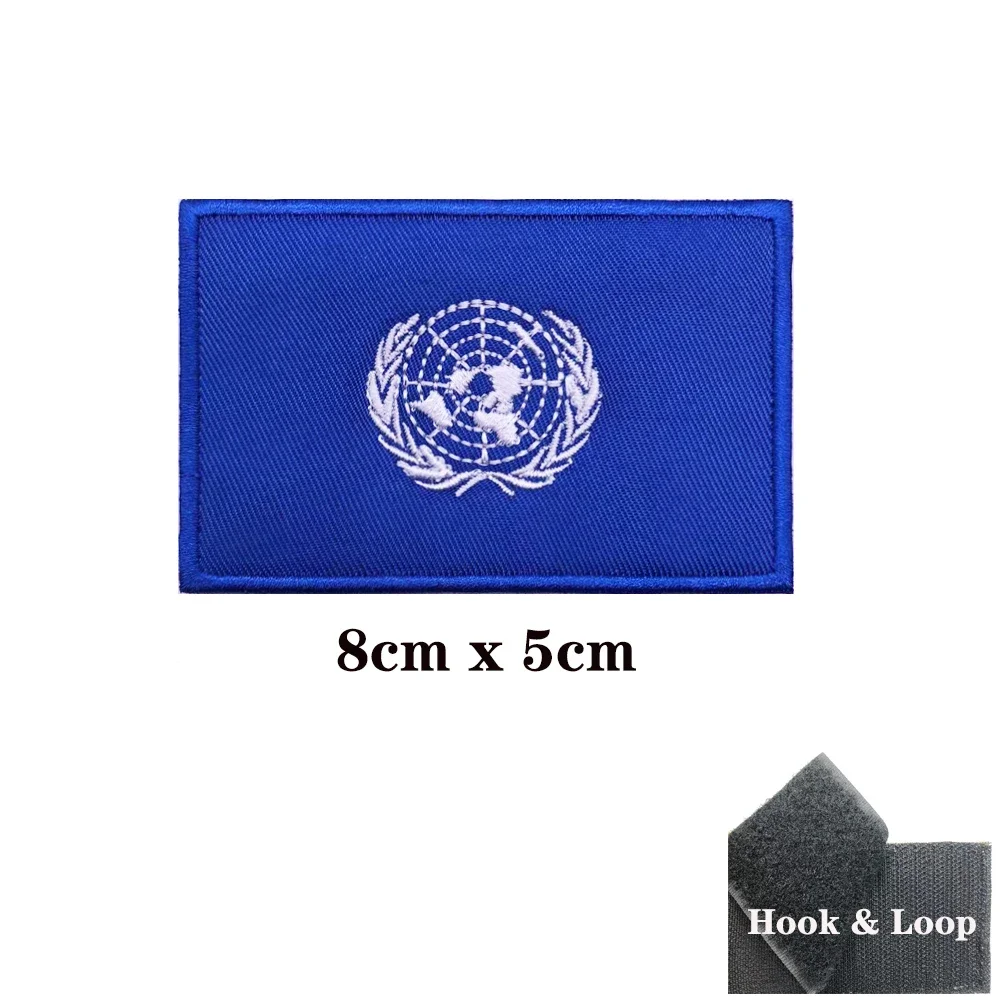 Parche bordado con banda para el brazo, insignia de planchado con lazo, banda militar, Estados Unidos - imagen 3