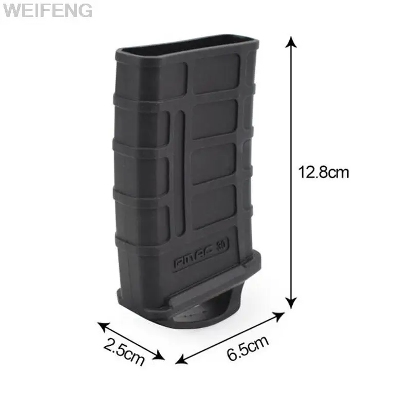 Funda de goma para cargador táctico M4/M16, funda magnética de 5,56mm, bolsa de silicona para pistola militar, accesorios de caza para Airsoft - imagen 2