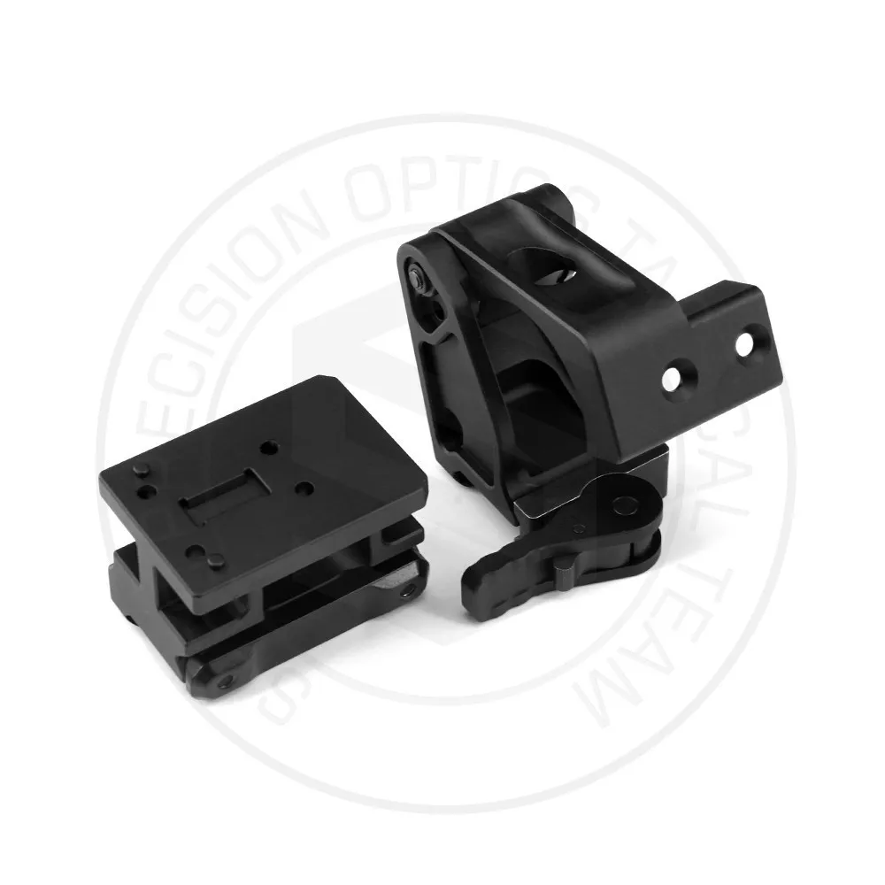 CNC aluminio 6061-T 6 táctico AEMS montaje rápido 2,26 pulgadas línea central óptica para caza Airsoft hecha - imagen 2
