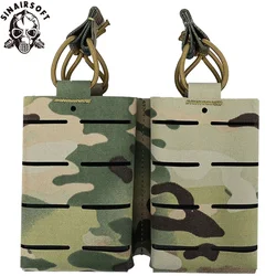 SINAIRSOFT-bolsa táctica Molle, doble bolsa para revistas, bolsas magnéticas, soporte Universal para cartuchos para M4 M14 M16 AK AR