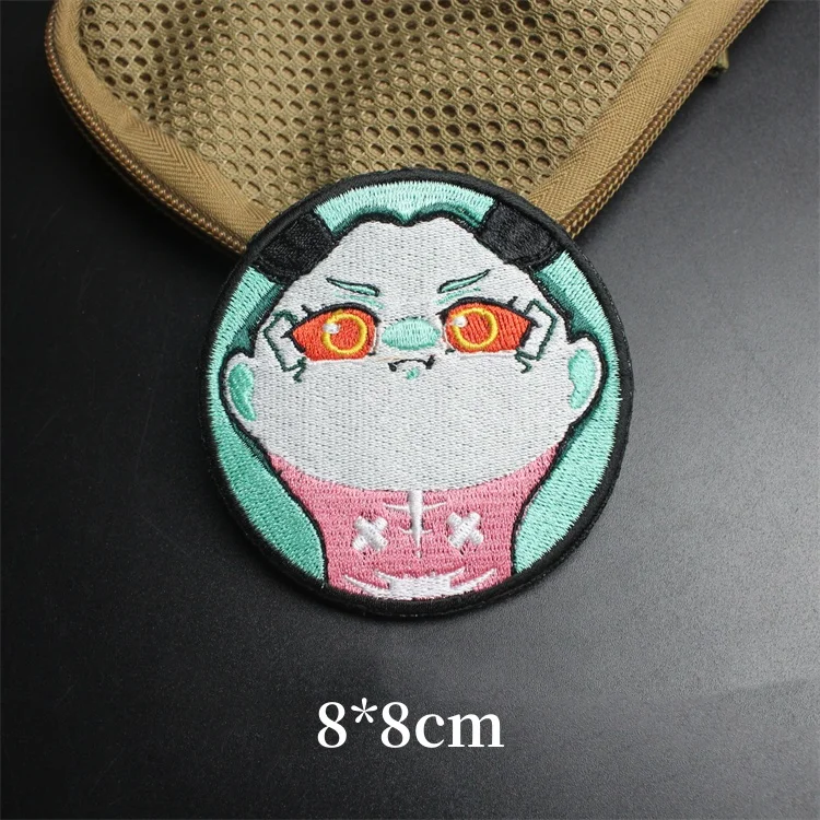 Parches de gancho y bucle de Rusia y Ucrania, insignia de moral táctica, brazalete de Cobra con patrón de dibujos animados, pegatina decorativa para equipos al aire libre - imagen 4