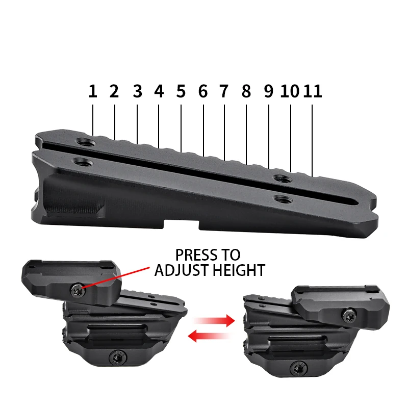 Soporte óptico Variable para Aimpoint Micro estándar táctico T1 T2 Romeo SIG Red Dot accesorios Airsoft - imagen 5