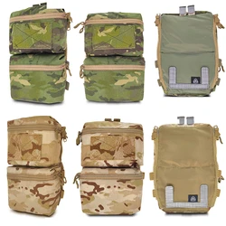 Bolsa táctica para exteriores con doble bolsillo y panel trasero, bolsa táctica multiusos para accesorios de acceso rápido