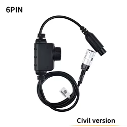 Conector PTT U94 Kenwood Baofeng – Cable táctico auricular Airsoft