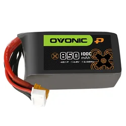 Batería LiPo 4S 850mAh 100C 14,8V para Dron FPV – pack de 3