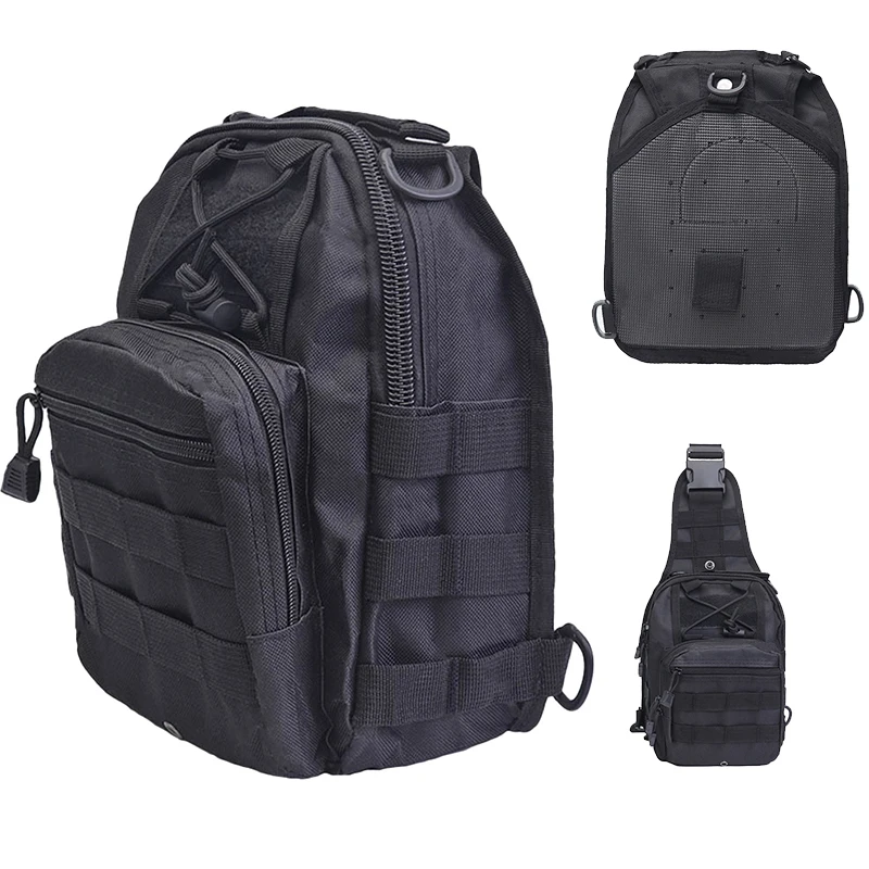 1000D Montañismo al aire libre y senderismo bolso de hombro impermeable militar táctico Camping caza camuflaje bolso cruzado - imagen 2