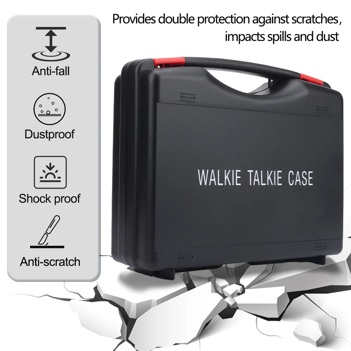 Baofeng Original UV-32 DM-32 Walkie Talkie Estuche de transporte bolso de almacenamiento para AR-152 AR-152 PRO Radioaficionado bidireccional Camping caza - imagen 2