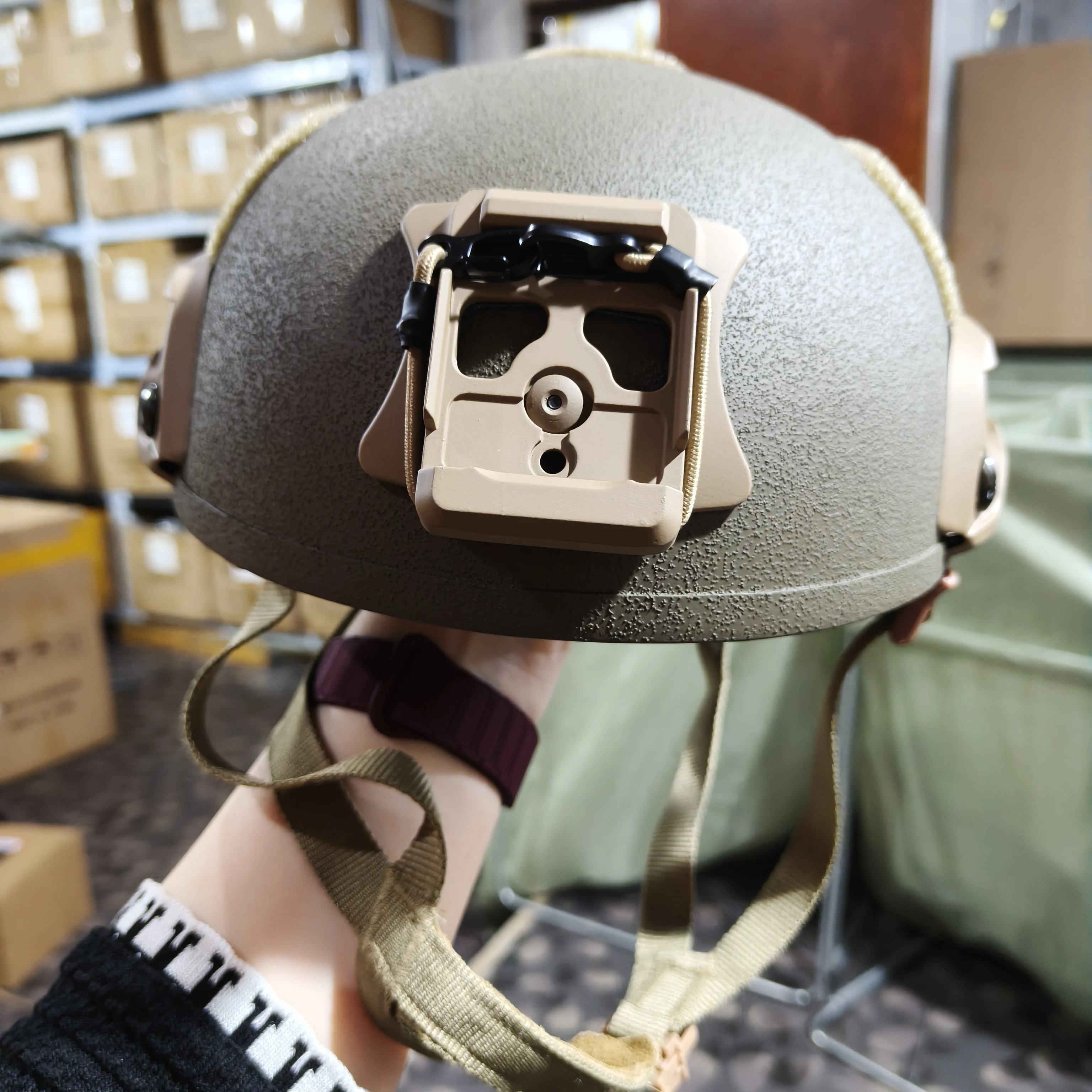 Casco Táctico MICH2001 estilo USMC ECH corte alto versión de Acción