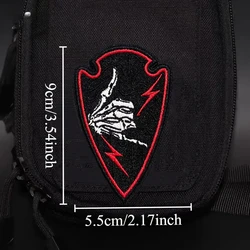 SHAKASPEAR Parche militar bordado insignia moral con velcro