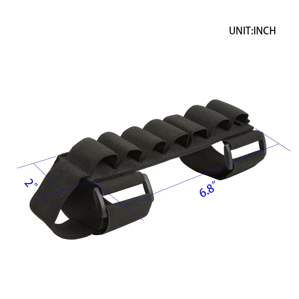 Bolsa táctica para escopeta de 5 balas, soporte de carcasa, cartucho de bala, bandolera, bolsa para revista, accesorio de caza - imagen 2